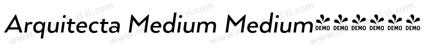Arquitecta Medium Medium字体转换
